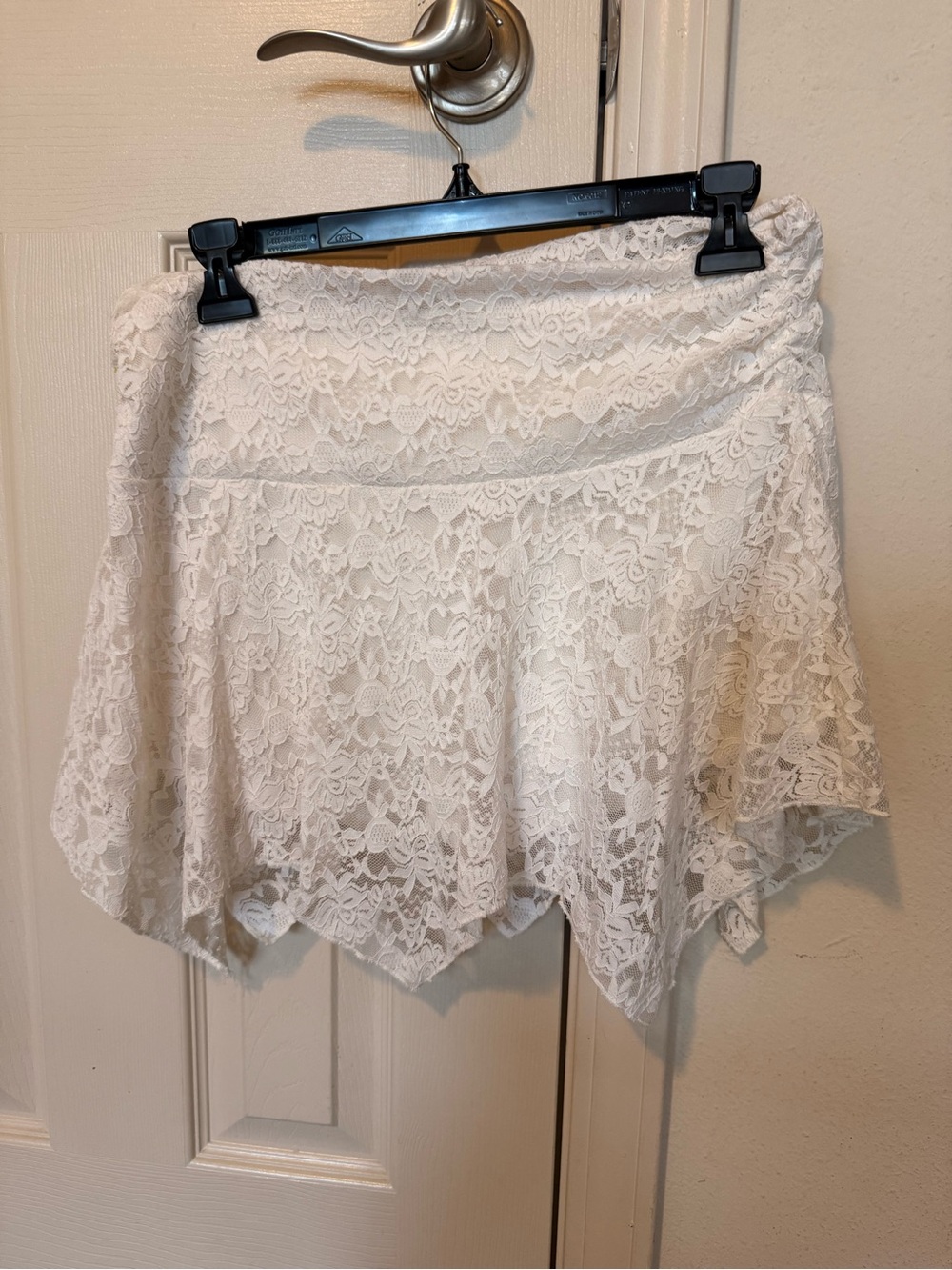 Women's Ivory Lace Circle Skirt - Flared Feminine Silhouette